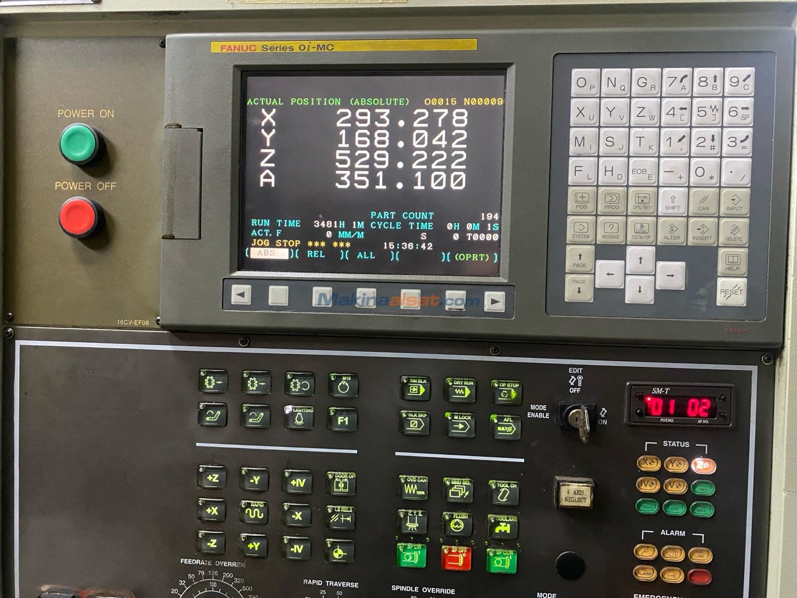 FIRST MCV 1000 4 EKSEN DİVİZORLU CNC DİK İŞLEME MERKEZİ