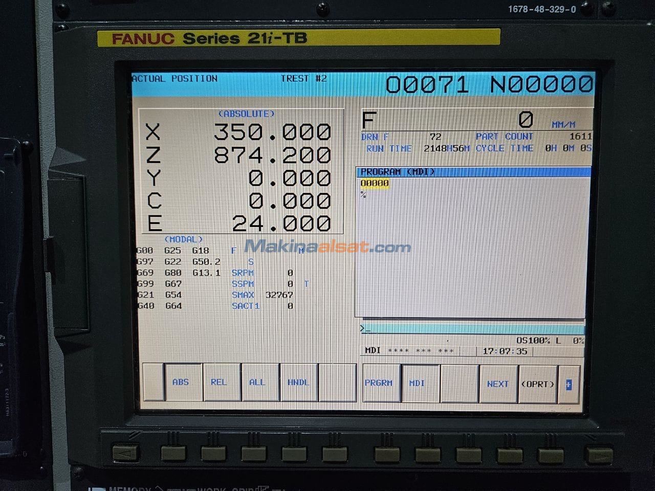 Hyundia SKT250Y ( C ve Y Eksen ) 2009 CNC Torna