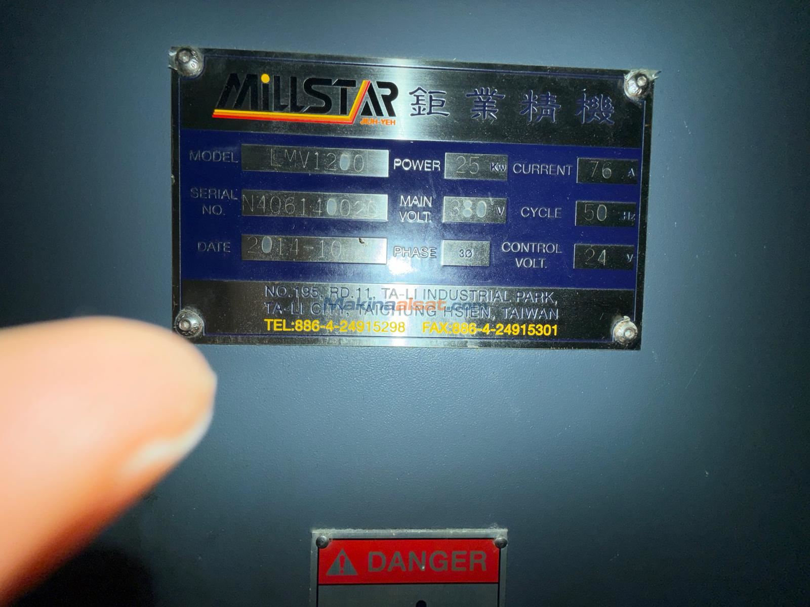 Millstar LMV 1200 CNC Dik İşleme Merkezi