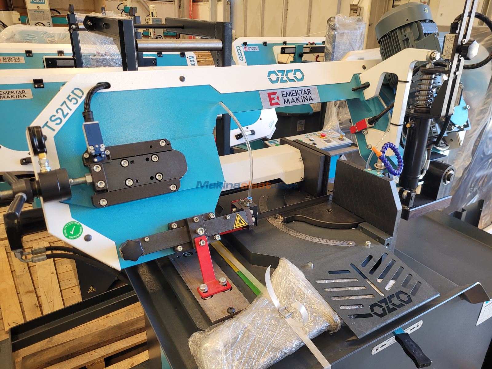 OZCO TS275D YARI OTOMATİK ÇİFT YÖN AÇILI ŞERİT TESTERE