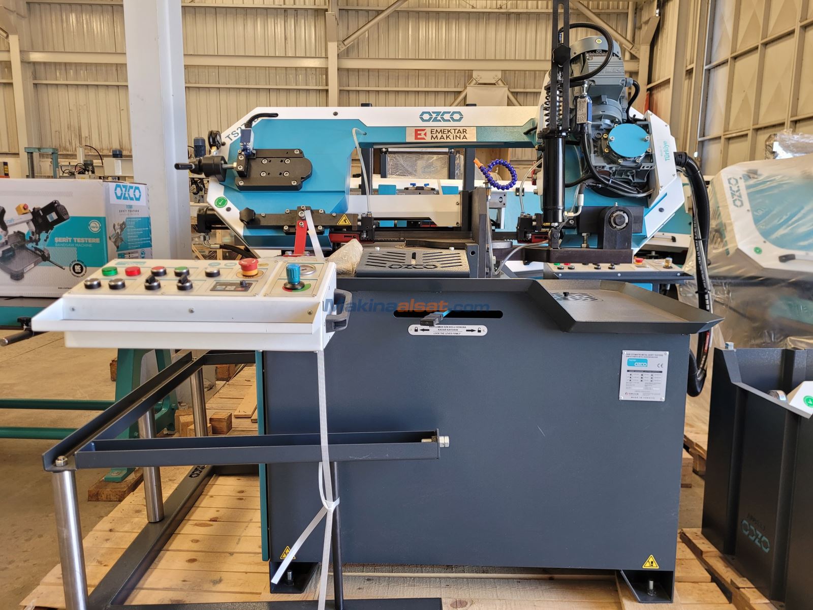 OZCO TS275D YARI OTOMATİK ÇİFT YÖN AÇILI ŞERİT TESTERE