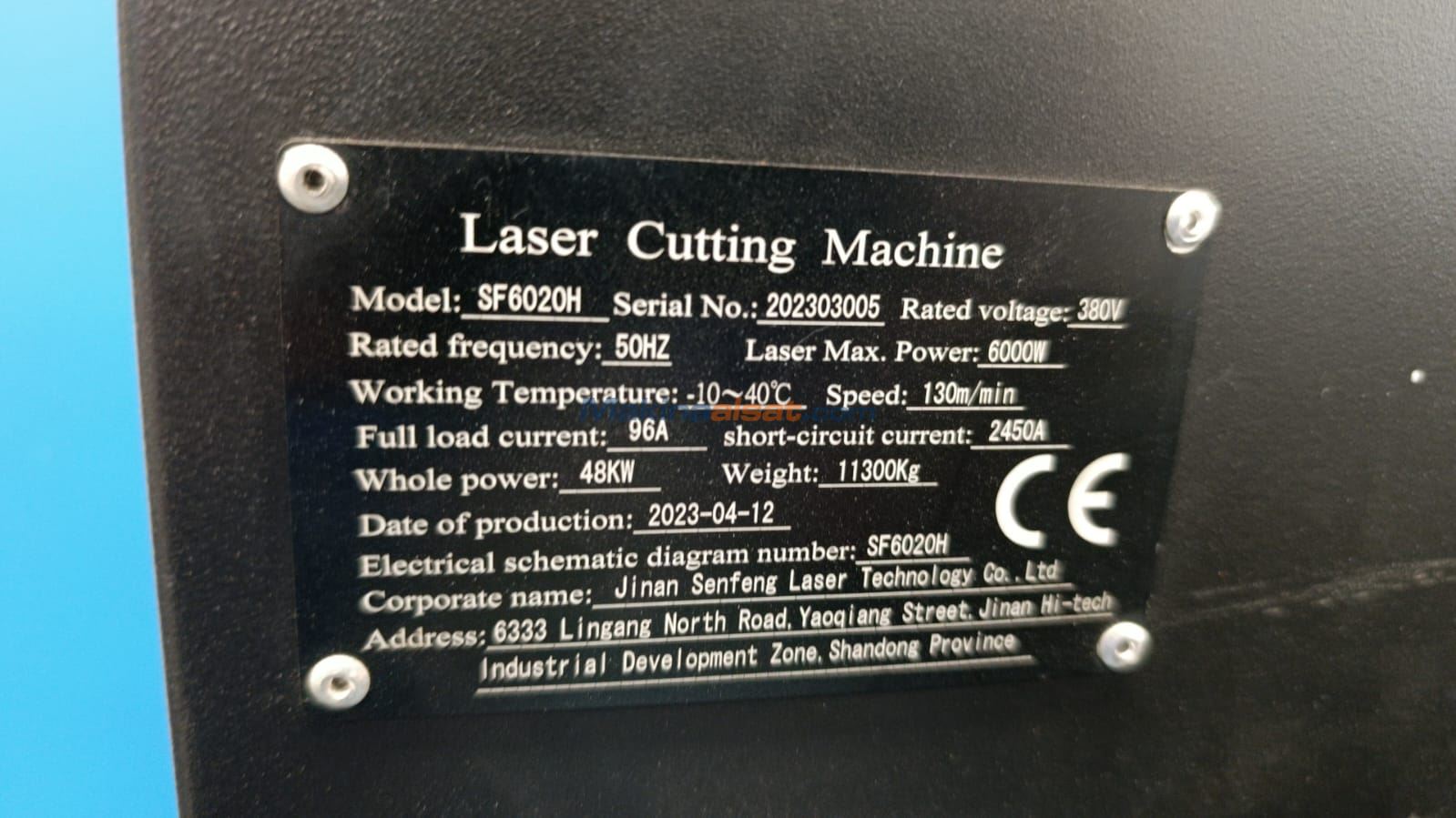 SENFENG 6020 6KW 2023 MODEL FİBER LASER