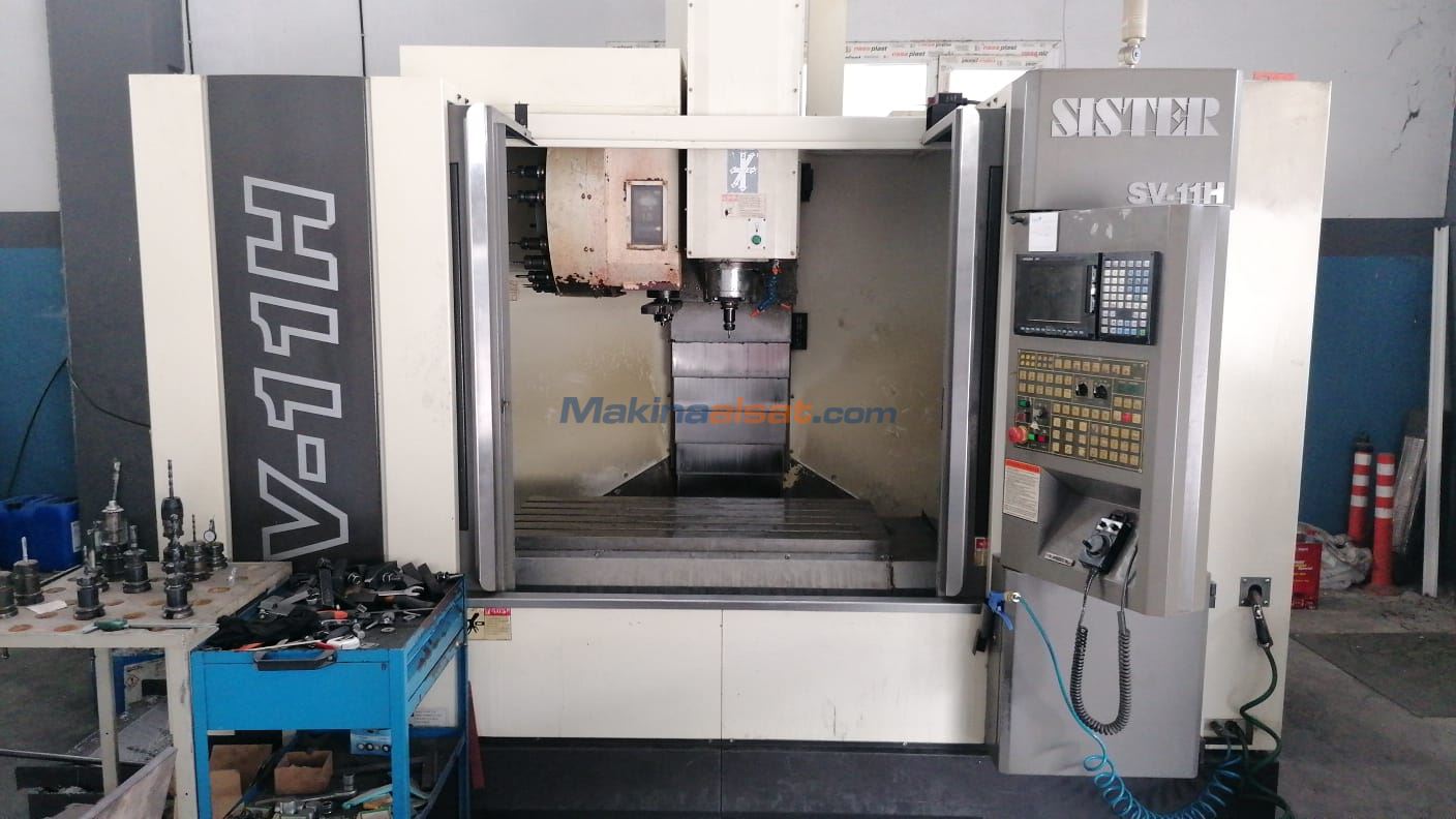 SV-11H SISTER MITSUBISHI M70 2016 CNC Dik İşlem Used Cnc Vertical
