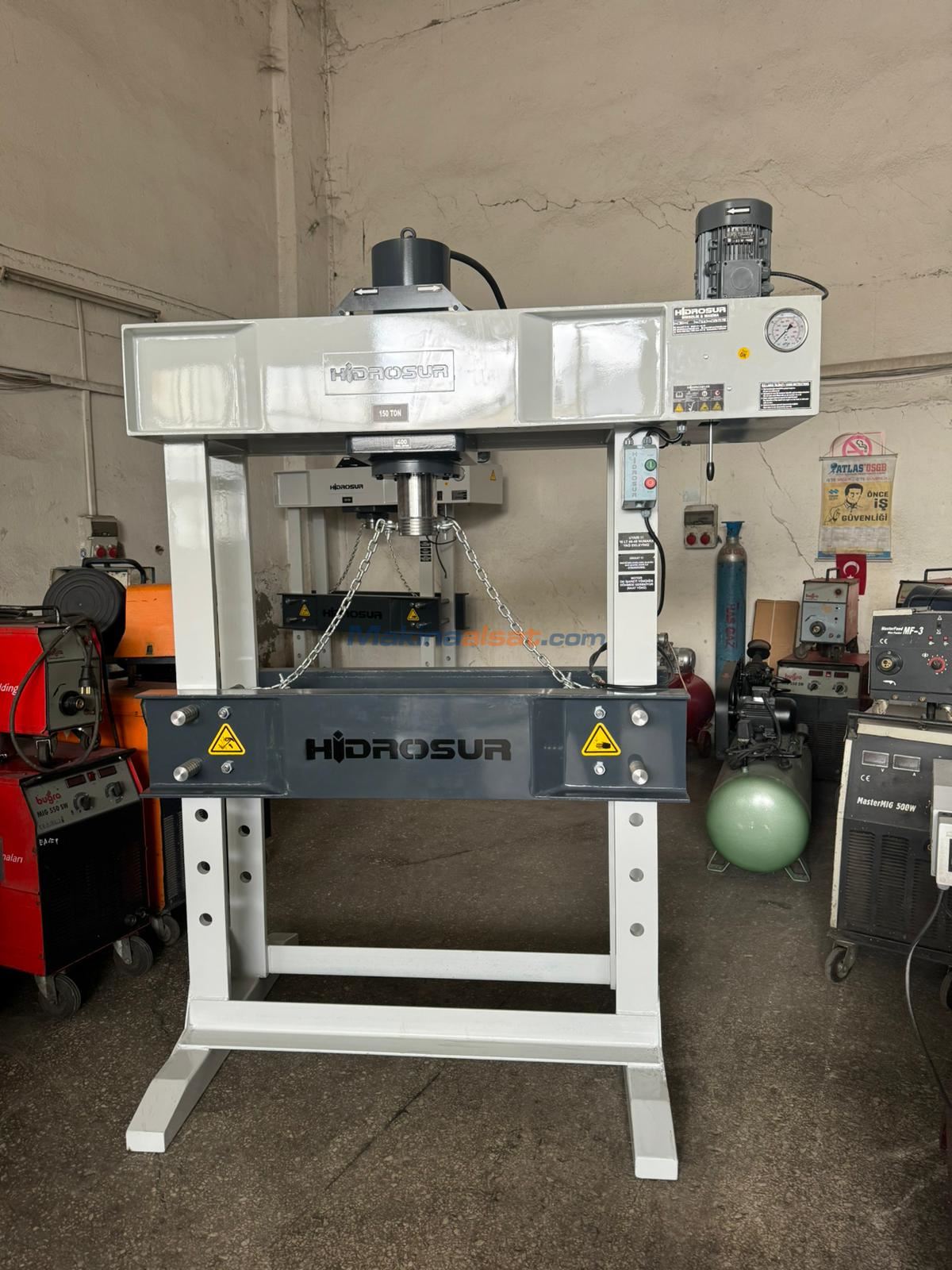 HİDROSUR 150 TON ATÖLYE TİPİ HİDROLİK PRES