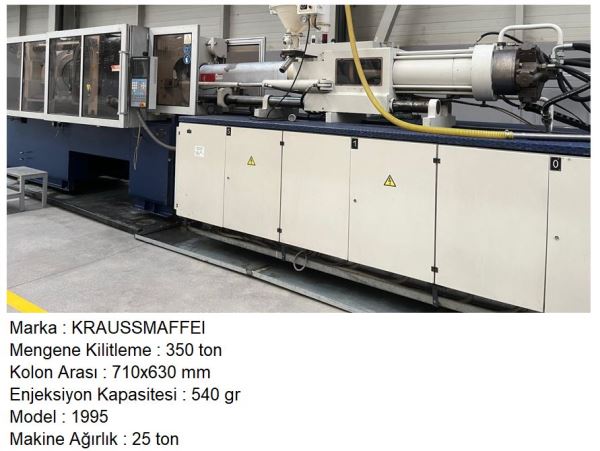 Krauss Maffei 350 Ton Plastik Enjeksiyon