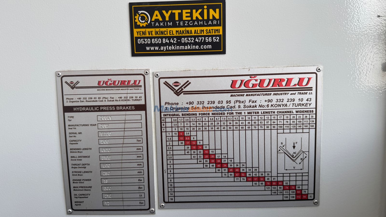 4 METRE 200 TON CNC ABKANT PRES
