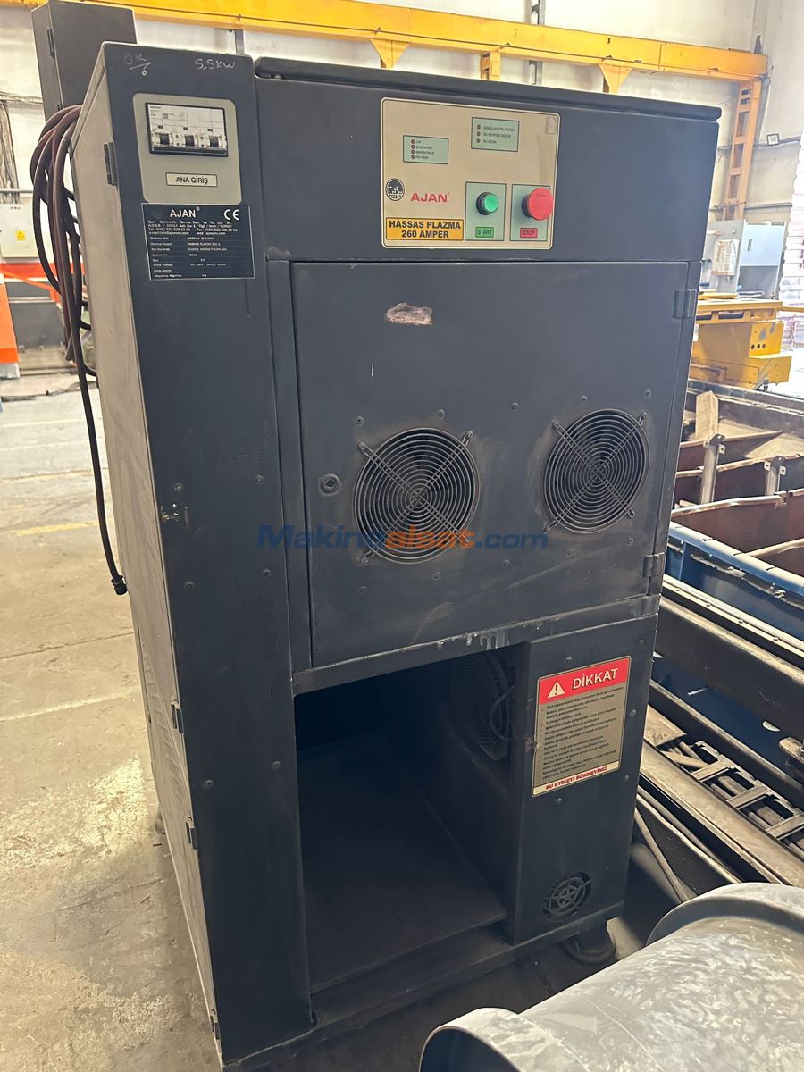 AJAN CNC 2000 x 6000 MM OKSİJEN PLAZMA KESİM