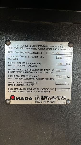AMADA 368 KING PUNCH PRES
