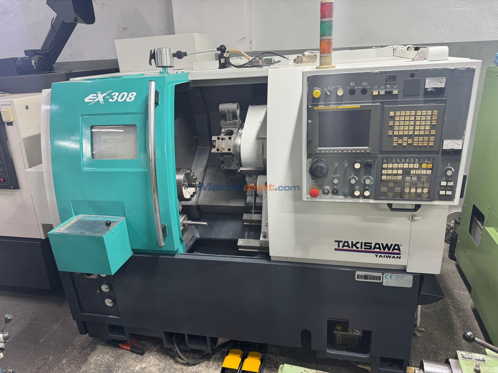 TAKİSAWA TAİWAN C EKSENLİ FANUC CNC TORNA