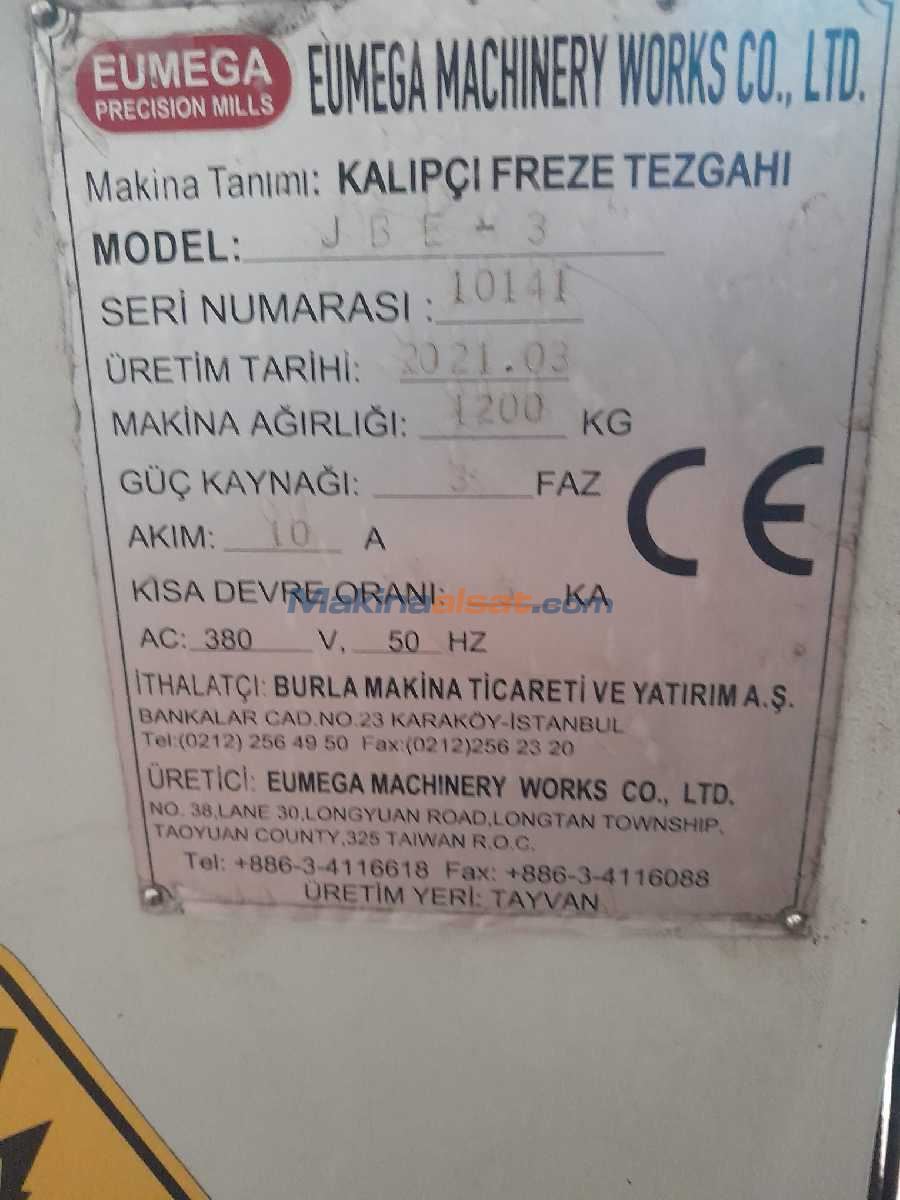 JETCO JBE-3 TAİWAN 2021KALIPÇI FREZE