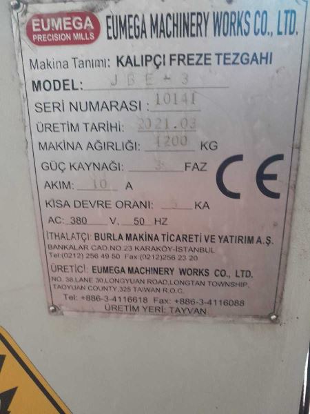 JETCO JBE-3 TAİWAN 2021KALIPÇI FREZE