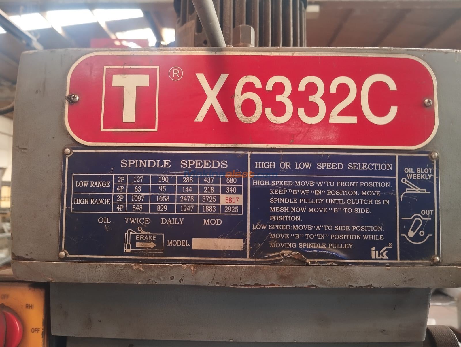 LUNNAN XC 6332 KALIPÇI FREZE