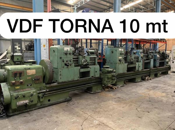VDF 900 ÇAP 10 M BOY Ağır Tip Torna