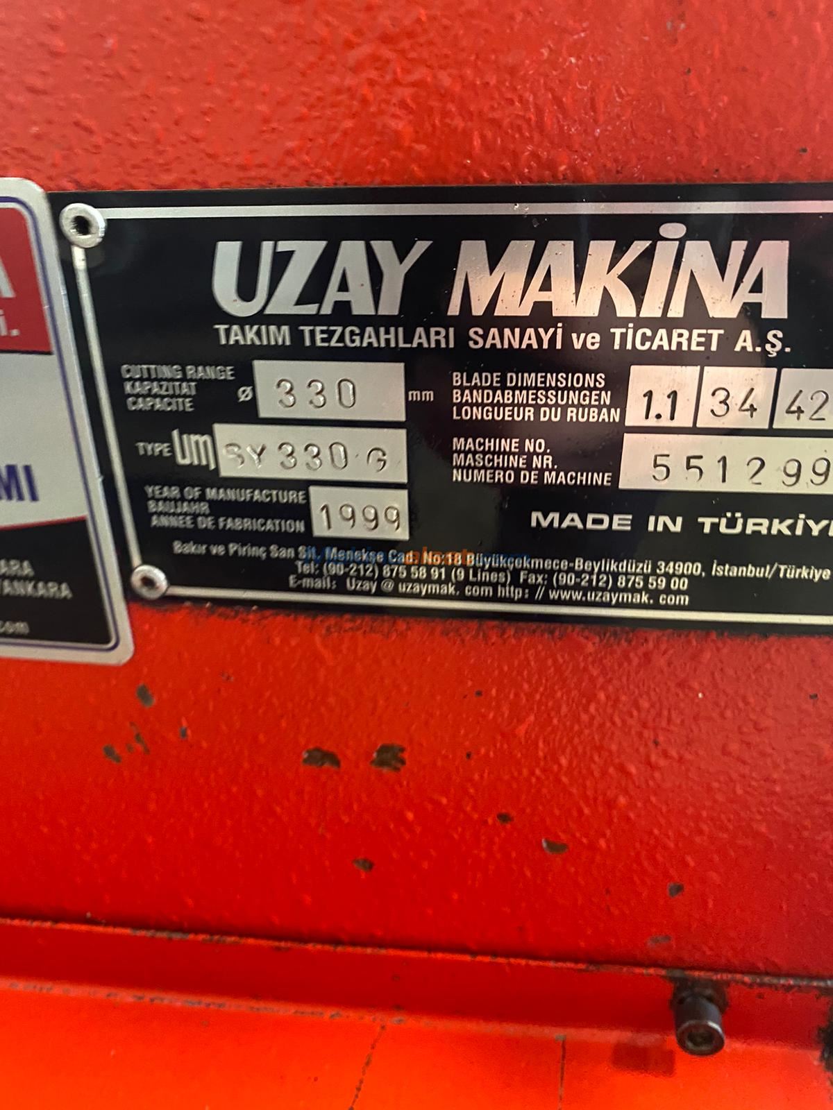 UZAY 330 AÇILI SULU ŞERİT TESTERE