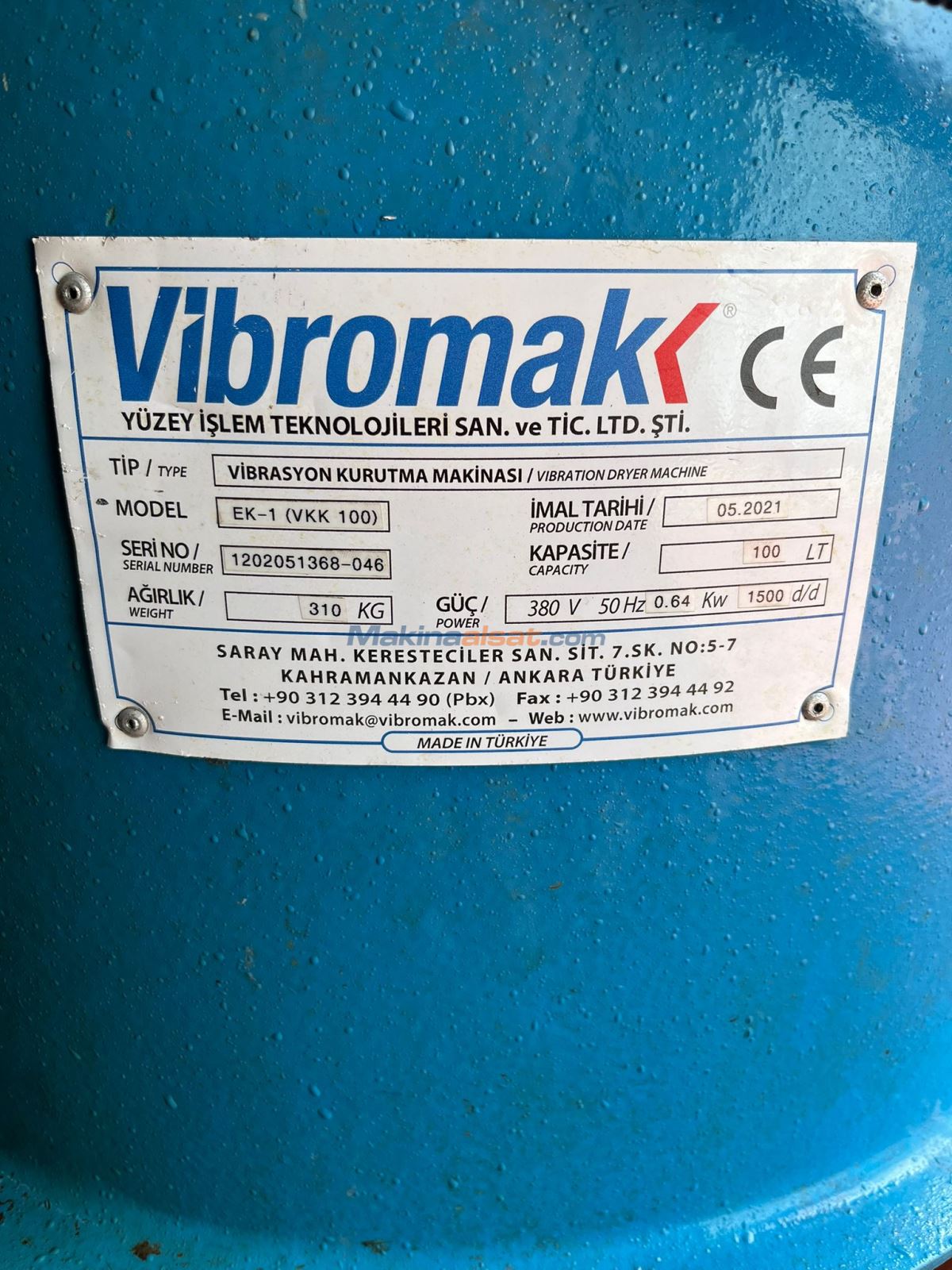 VİBRASYON ÇAPAK TEMİZLEME VE KURUTUCU