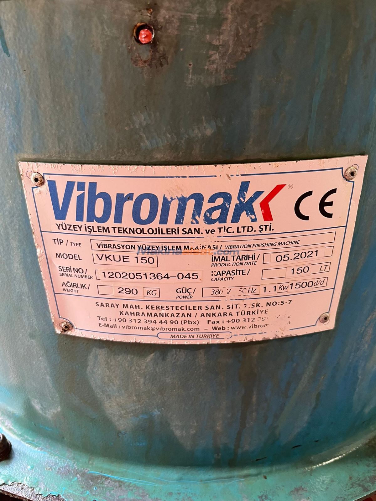 VİBRASYON ÇAPAK TEMİZLEME VE KURUTUCU