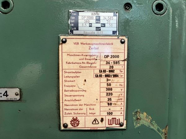 WMW DP2000 - 2700 ÇAP FLANŞ TORNA TEZGAHI