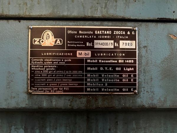 ZOCCA 600 x 4000 SATIH TAŞLAMA