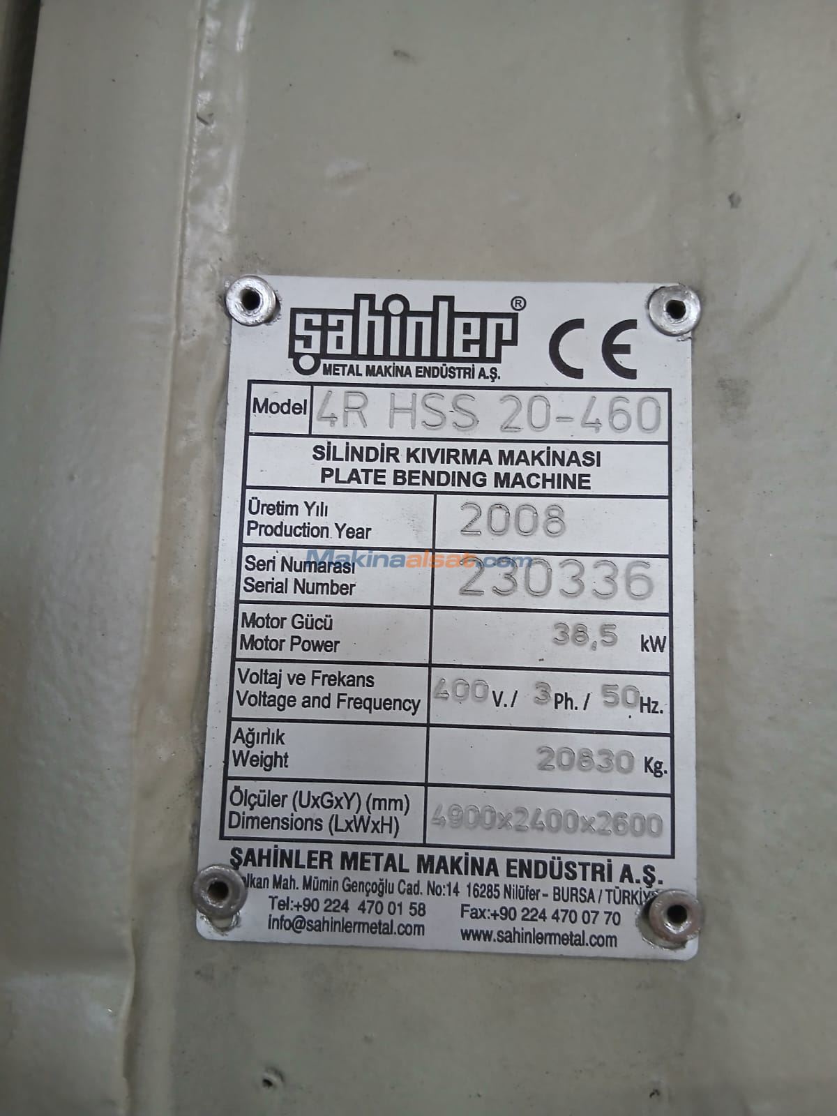 ŞAHİNLER 4R HS 20-460 / 4 TOPLU SİLİNDİR
