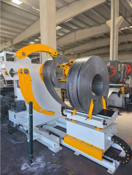 8 TONLUK (SIFIR YENİ) SAC RULO AÇICI VE RULO YÜKLEME ARABASI