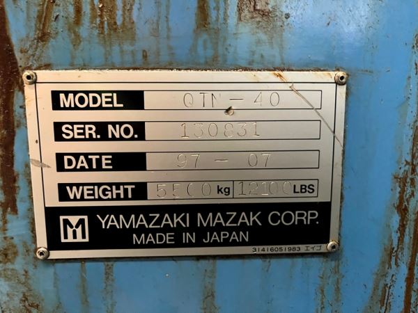 MAZAK 12 İNÇ QTN 40 MAZATROL T PLUS İŞLETİM 1997 CNC TORNA