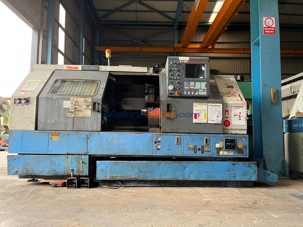 MAZAK 12 İNÇ QTN 40 MAZATROL T PLUS İŞLETİM 1997 CNC TORNA