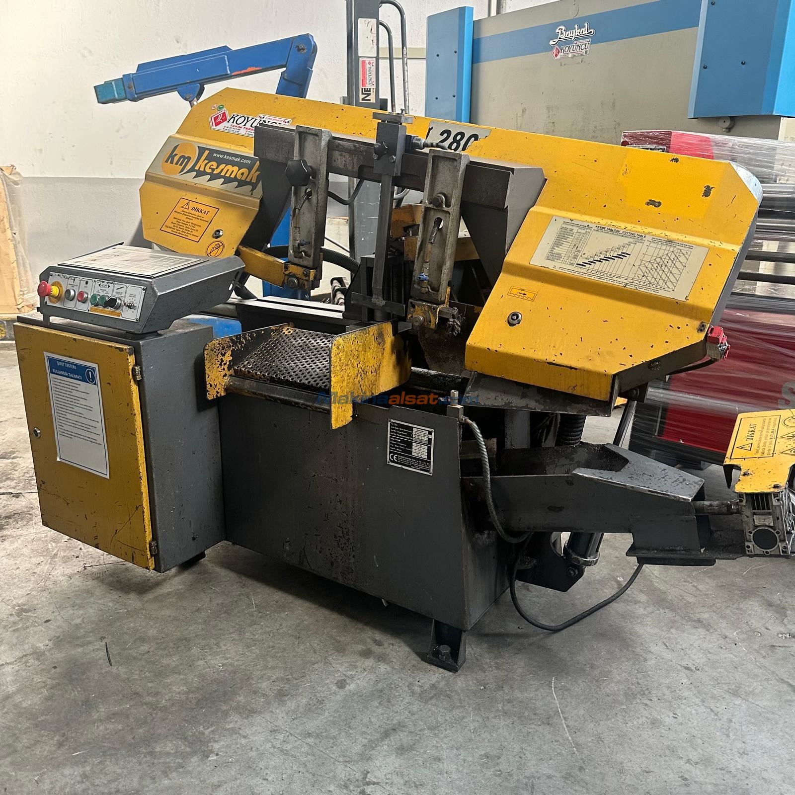 KESMAK KME 280 TAM OTOMATİK ELEKTRONİK ŞERİT TESTERE