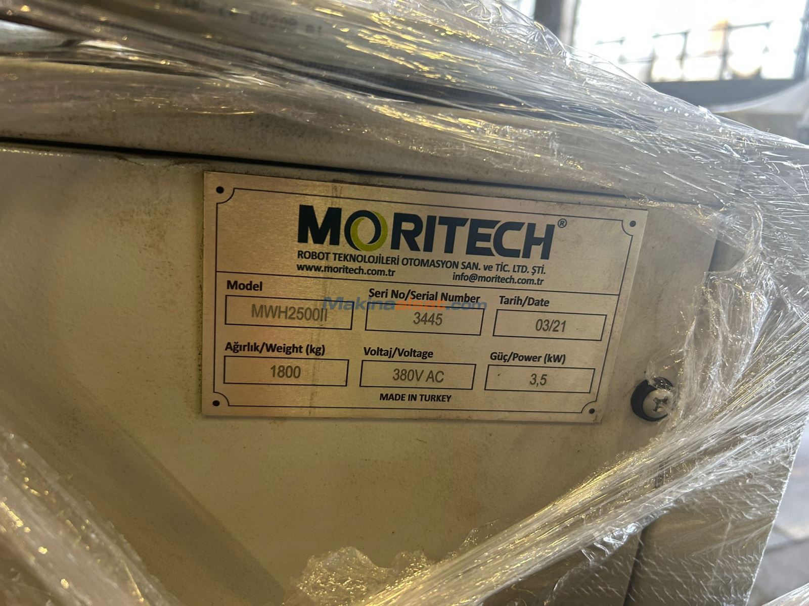 MORITECH 2021 MODEL PLASTİK ENJEKSİYON PARÇA ALMA ROBOTU