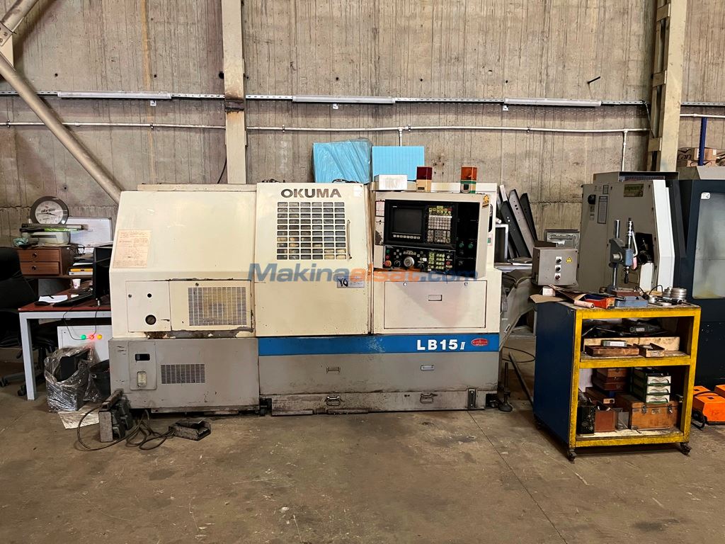 ルンバ OKUMA LB 15 II 1990 MODEL CNC TORNA Used Cnc Lathe machine for sale