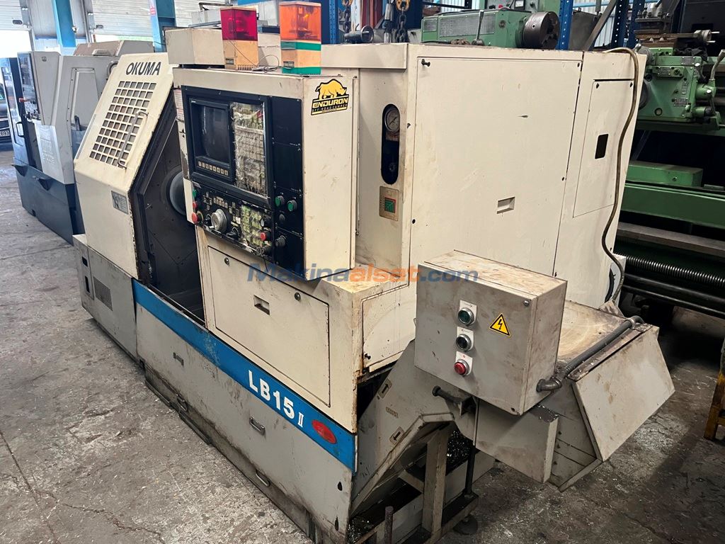 ルンバ OKUMA LB 15 II 1990 MODEL CNC TORNA Used Cnc Lathe machine for sale