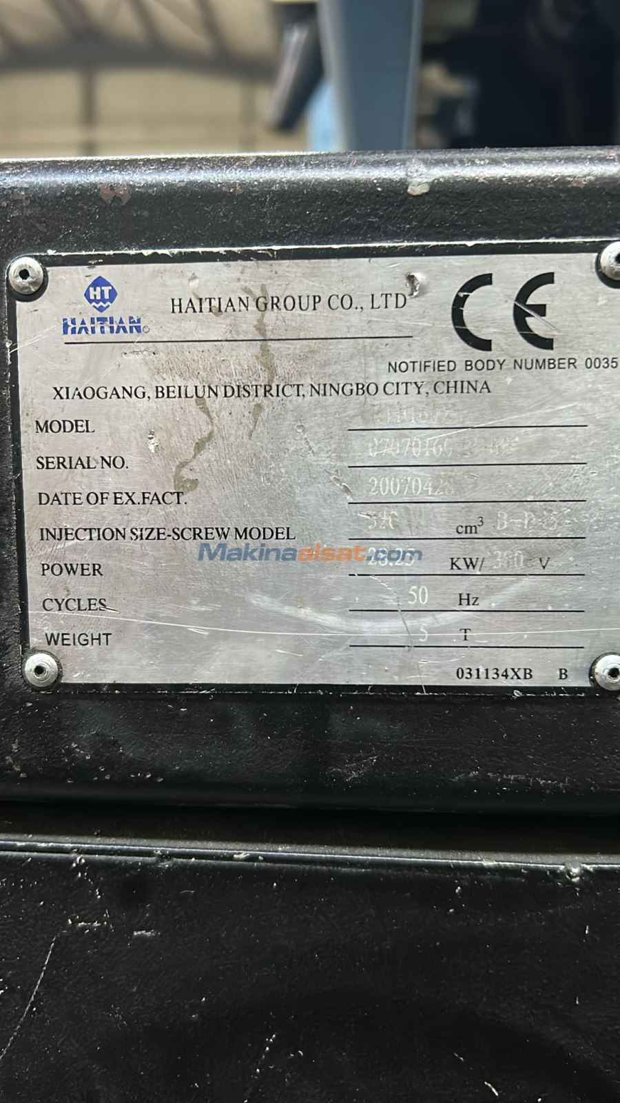 160 Ton Haitian 2007 model ve 300 ton Haitian Plastik Enjeksiyon