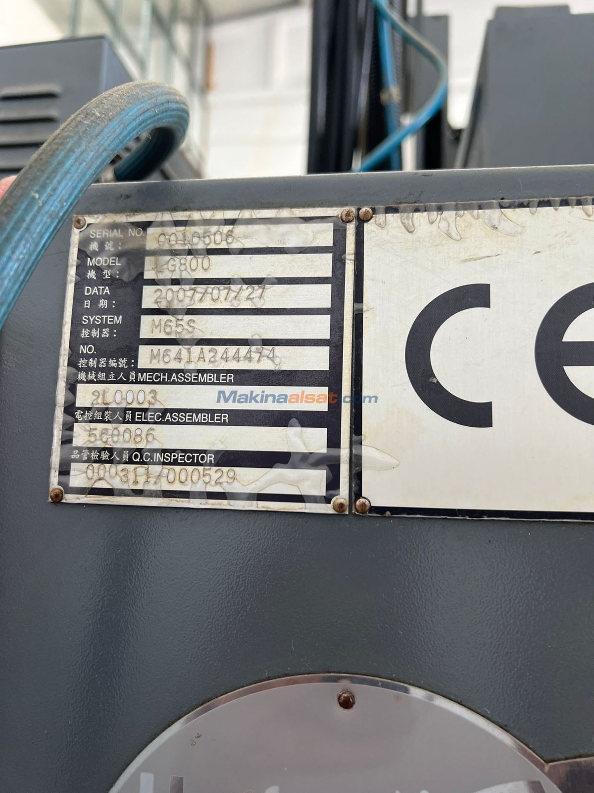 Hartford F1 Lg-800 4 Eksen Divizorlu CNC Dik İşleme Merkezi