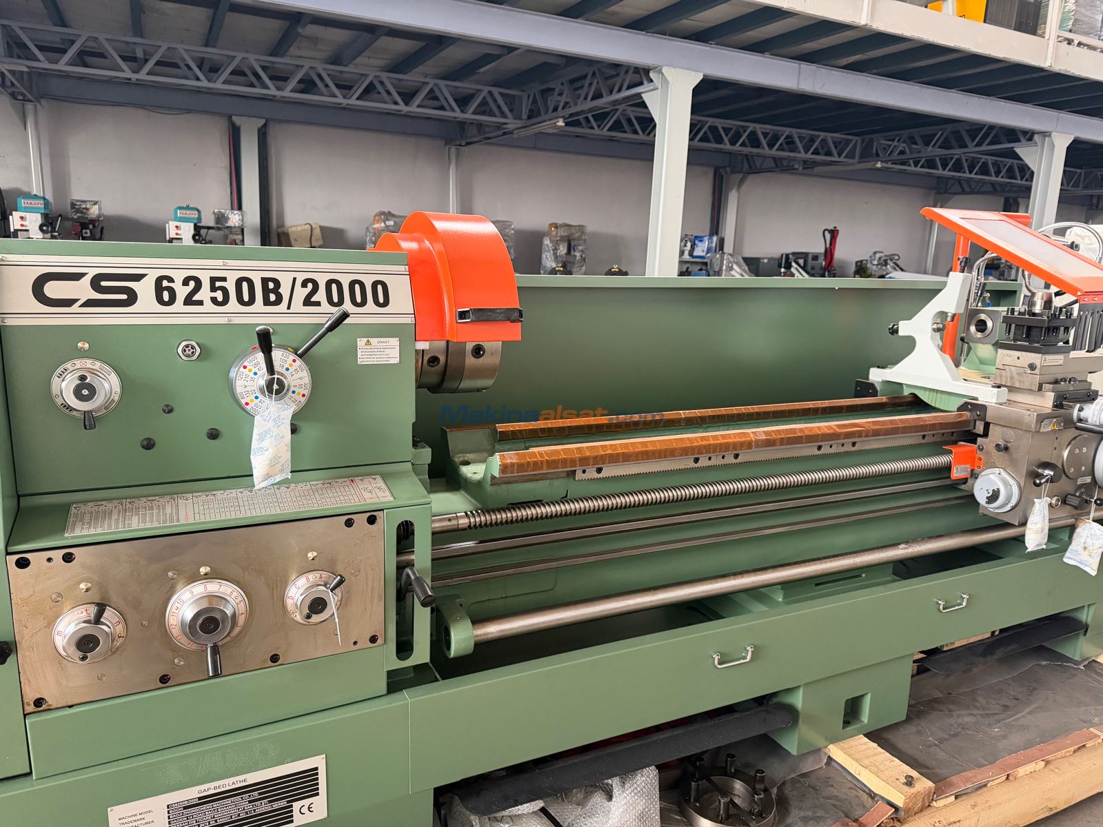 SIFIR STOK TESLİM BAOJİ CS6250B/2000 83mm FENER TORNA Used Centre Lathe ...
