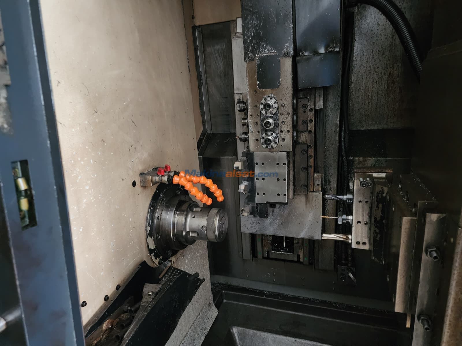 Quick Tech DT-42 DUO CNC Otomat Torna Used Cnc Sliding Head Lathe ...