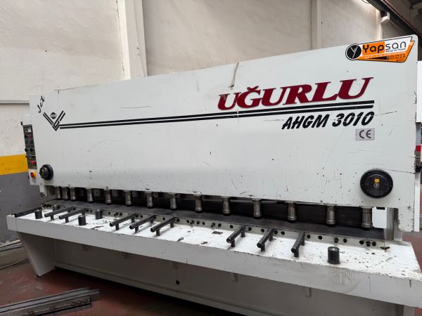 Uğurlu 3 Metre 10 mm Açı Ayarlı Seri Giyotin Makas