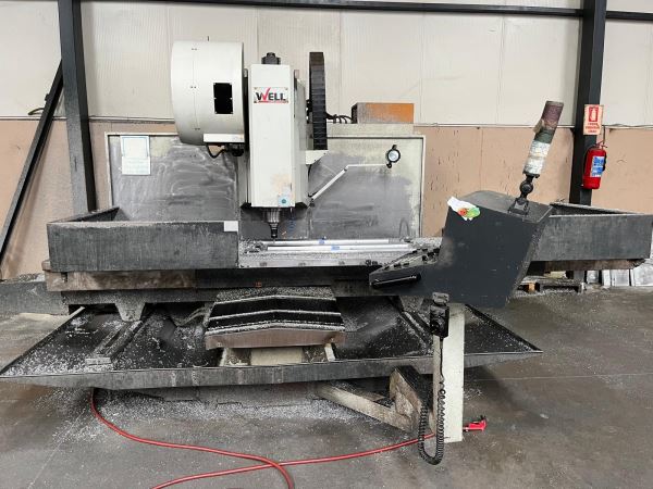 WELL TAYVAN 600x800x2500 3 EKSEN CNC DİK İŞLEME