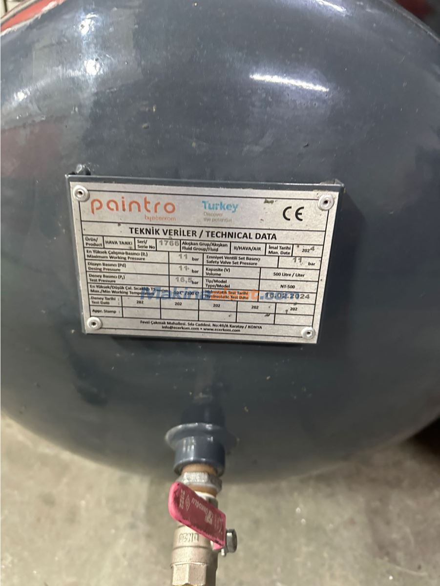 500 Litre 7,5 Hp Pistonlu Hava Kompresörü