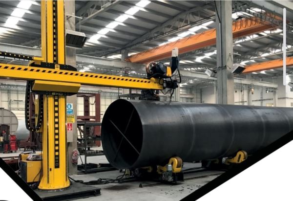 OTOMATİK TIG KAYNAK SİSTEMİ 5×10 KOLON BOM + ROTATOR + EWM 400A + LAZER TAKİP