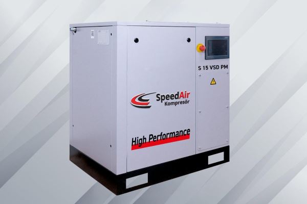 S 15 İnvertörlü Tank Üstü Vidalı Kompresör