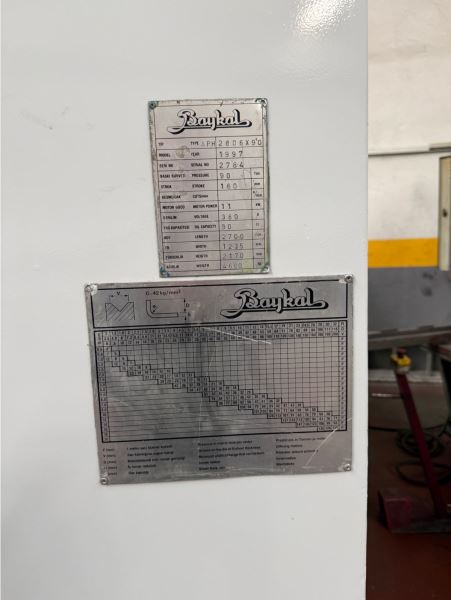 Baykal 2.6 Metre 90 Ton NC Abkant Pres