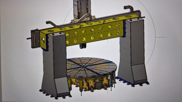 C Eksenli, 22 Modüle Kadar Dişli Açma Opsiyonlu Dik Torna