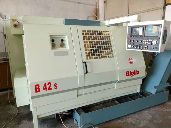 Biglia B 42S Çift Spindle Çift Taret CNC Torna