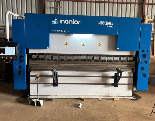 TAKIM SATILIK İNANLAR CNC 3050 x 170 TONLUK HİDROLİK ABKANT İNANLAR CNC AHGM 3000 x 6 MM GİYOTİN MAKAS
