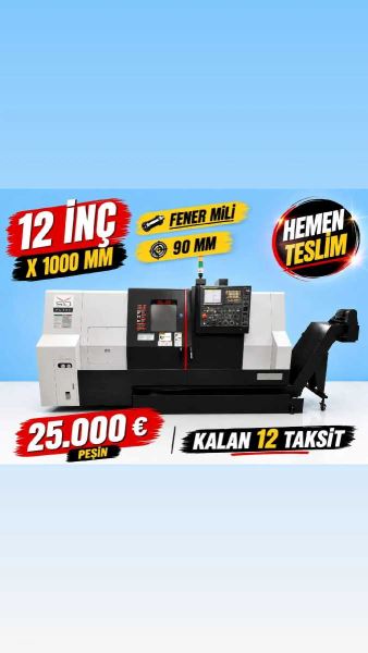 12 inç Samsung Boy 1 metre Cnc Torna