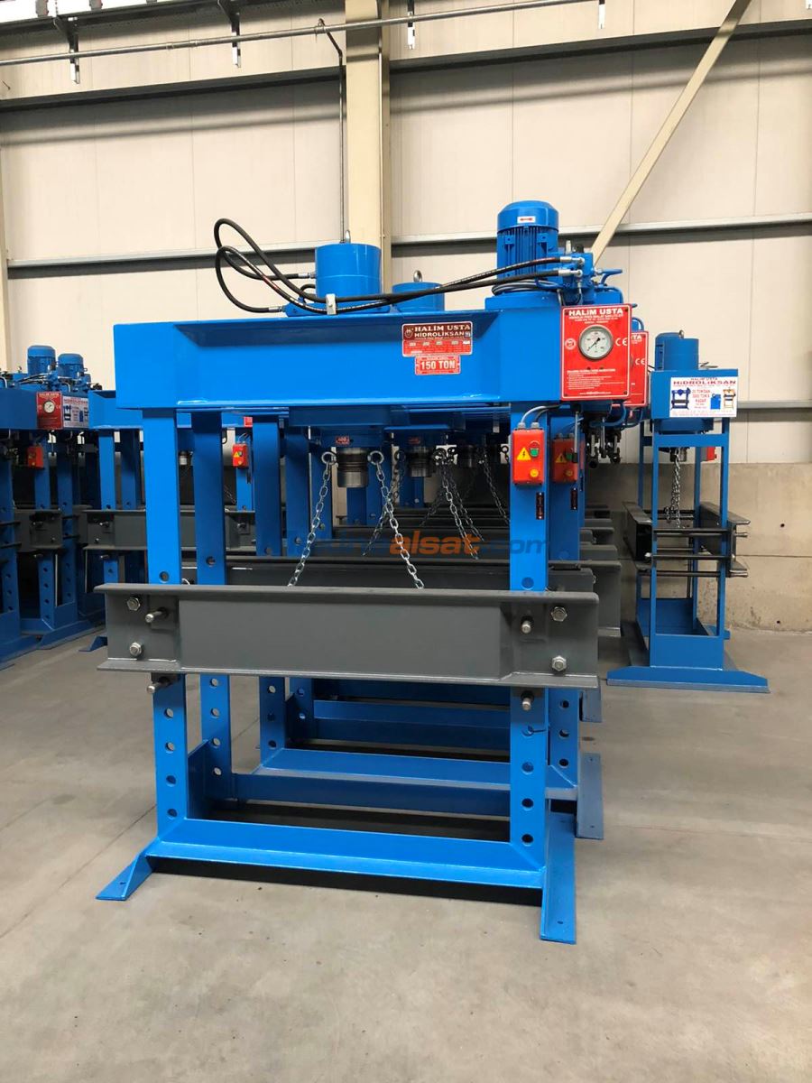 150 TON HİDROLİKSAN HALİM USTA HİDROLİK PRES