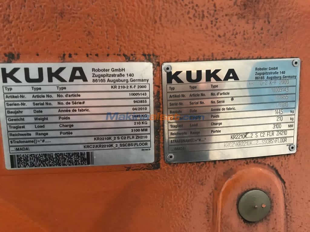 KUKA KR 210-2  K-F 2000 2010 MODEL ROBOT