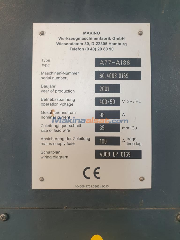 MAKİNO A77 YATAY İŞLEME  MERKEZİ