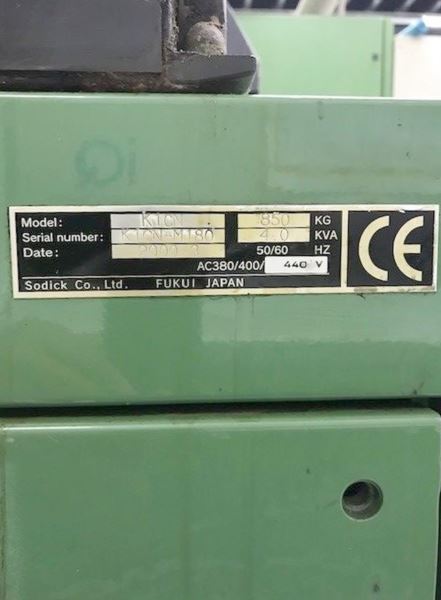 SODICK K 1 CN Hızlı Delik Delme