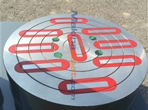 250 mm elektirikli yuvarlak manyetik tabla